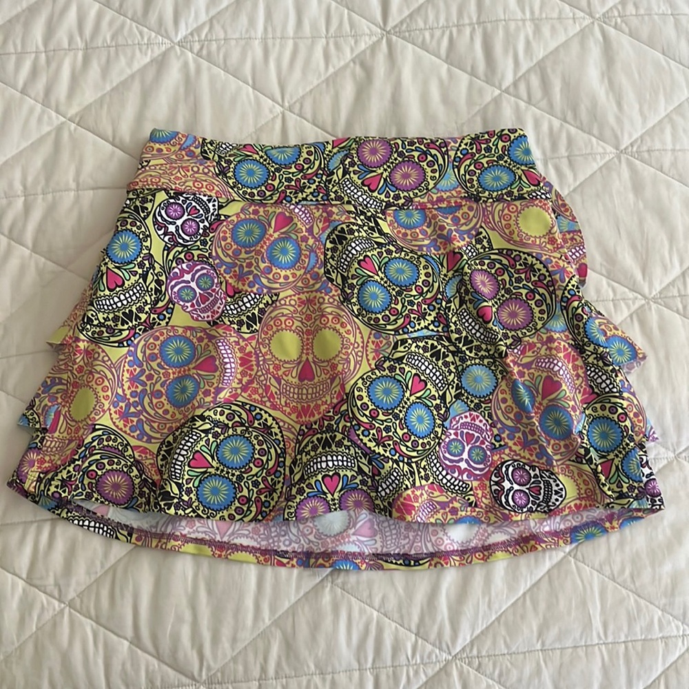 Dona Jo Skort Jojo Skirt Skort Sugar Skull Esqueleto large